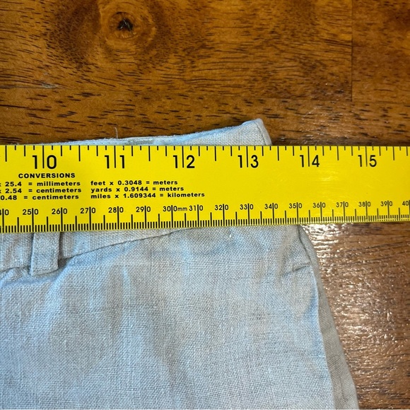 Gap women’s 100% linen tan ivory womens cropped pants size 2 - Picture 4 of 8